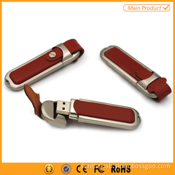 alibaba new products 2016 leather usb flash drive 2gb